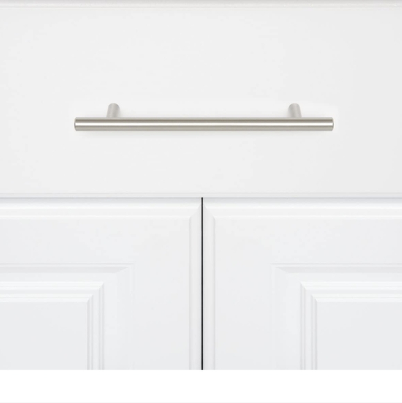 Euro Bar Cabinet Pulls Satin Nickel 20 piece - Picture 1 of 8